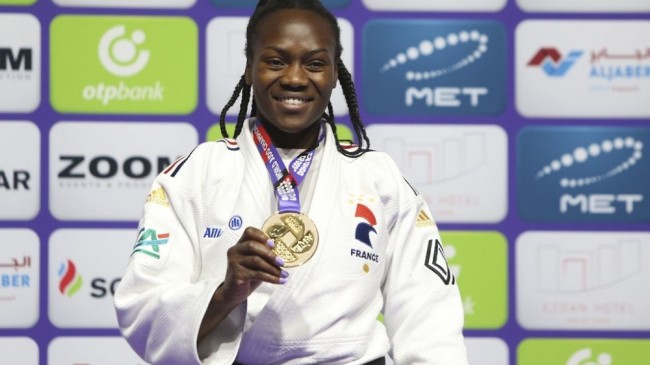 Fransız Clarisse Agbegnenou altıncı Dünya Şampiyonası altınını aldı